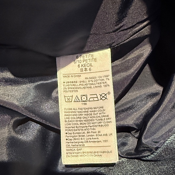 GAP Women's Dark Blue Denim Blazer - Picture 4 of 4